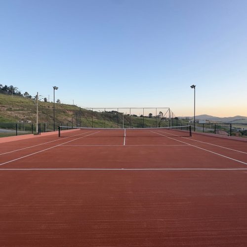 Foto da quadra de tênis