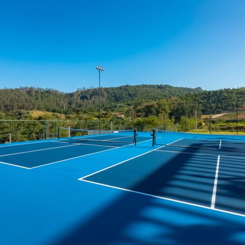 Foto das quadras de Pickleball